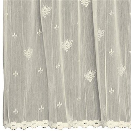 HERITAGE LACE Heritage Lace 7165W-4524HT Bee 45 x 24 in. Tier; White 7165W-4524HT